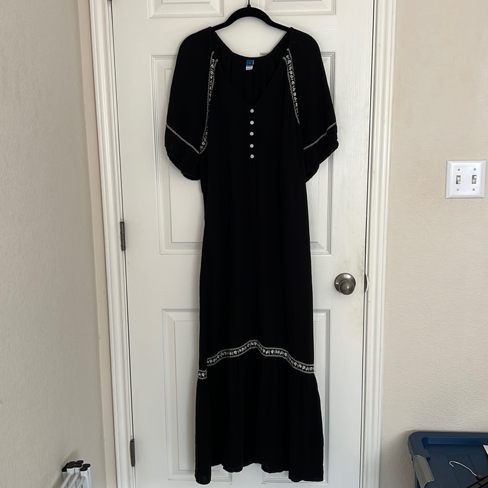 Long Black Old Navy Dress Large